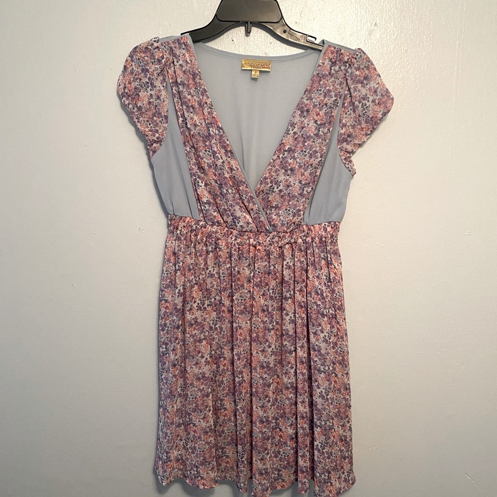 Princess Vera Wang Purple Floral Dress